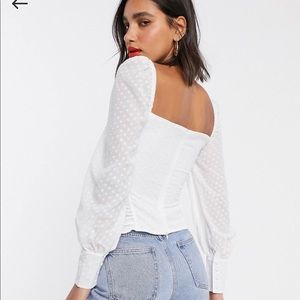 Corset Bodice, Puff Sleeve Top